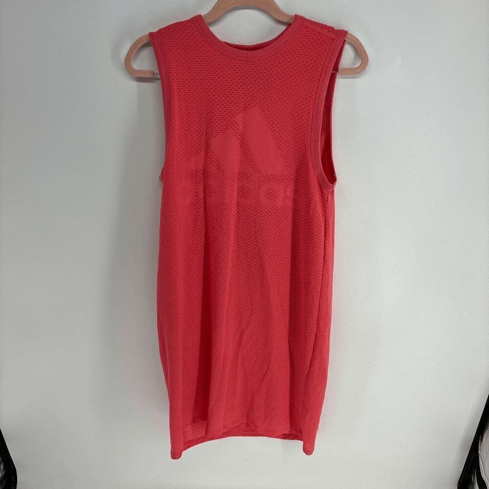 Adidas Logo Streetwear Womens Pink preowned sleeveless shift tank dress XS